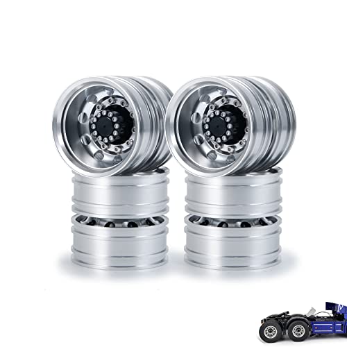 AXspeed 4 Stück Hinten Felgen Metall Radnaben für 1/14 Tamiya Traktor Truck Climbing Trailer Cargo Upgrade Parts AXspeed 4 Stück Hinten Felgen Metall Radnaben für 1/14 Tamiya Traktor Truck Climbing Trailer Cargo Upgrade Parts von AXspeed