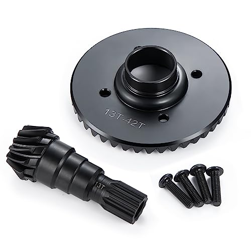 AXspeed 43T/12T Stahl Overdrive Differential Gear Diffus-Getriebe Set für 1/5 X-MAXX RC Truck Upgarde Teile (vorne) von AXspeed