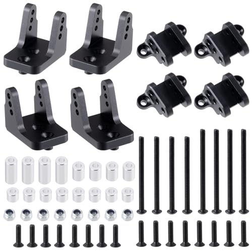 AXspeed Aluminium Dual Shock Absorber Mounting Kit Upper & Lower Shocks Mount for 1/8 LOSI LMT & LMT 2.0 RC Trucks von AXspeed