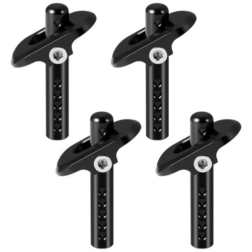 AXspeed Aluminium Front & Rear Body Post Set Mount Upgrade Parts for 1:7 ARRMA FELONY RC Truck (Black) von AXspeed