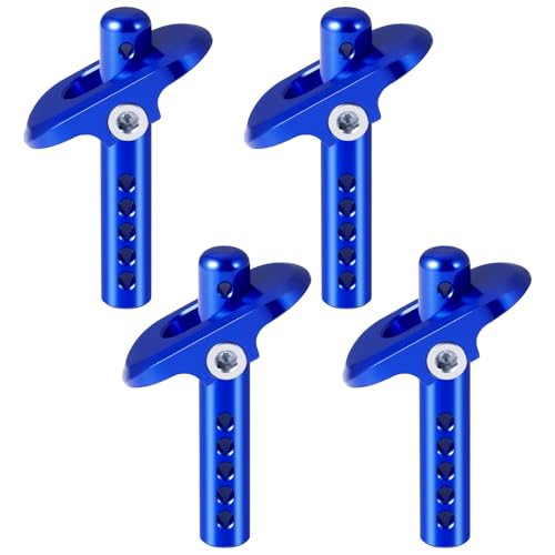 AXspeed Aluminium-Körperpfosten-Set für Vorder- und Hinterteil, Upgrade-Teile für 1:7 ARRMA FELONY RC Truck, Blau von AXspeed