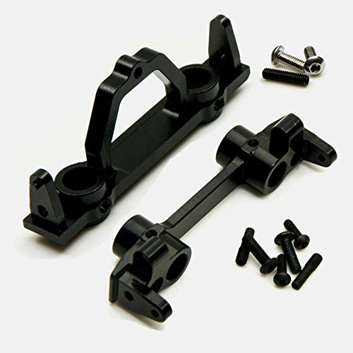 Aluminium vorne + hinten Plattenstoßstange für 1:10 Maßstab RC Modellwagen Axial SCX10 schwarz Aluminium vorne + hinten Plattenstoßstange für 1:10 Maßstab RC Modellwagen Axial SCX10 schwarz von AXspeed
