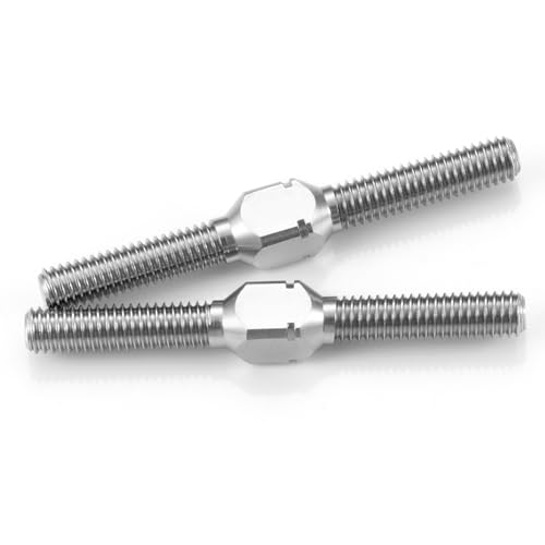 AXspeed Doppelkopf-Gewindestange M3 (30 mm) aus Titanlegierung, links und rechts, 2 Stück von AXspeed