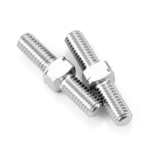 AXspeed Doppelkopf-Gewindestange mit Links- und Rechtsgewinde, M3, Titanlegierung, Doppelendgewinde, Bolzen (16 mm), 2 Stück von AXspeed