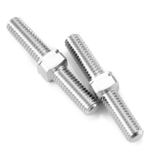 AXspeed Doppelkopf-Gewindestange mit Links- und Rechtsgewinde, M3, Titanlegierung, Doppelendgewinde, Bolzen (20 mm), 2 Stück von AXspeed