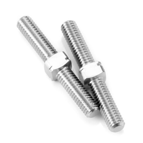 AXspeed Doppelkopf-Gewindestange mit Links- und Rechtsgewinde, M3, Titanlegierung, Doppelendgewinde, Bolzen (22 mm), 2 Stück von AXspeed