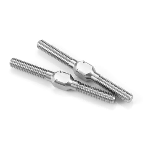 AXspeed Doppelkopf-Gewindestange mit Links- und Rechtsgewinde, M3, Titanlegierung, Doppelendgewinde, Bolzen (32 mm), 2 Stück von AXspeed