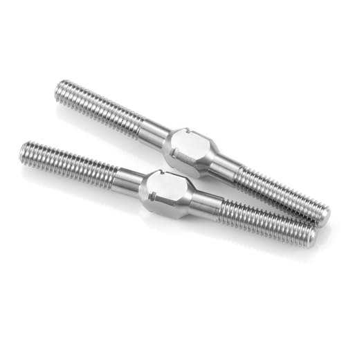 AXspeed Doppelkopf-Gewindestange mit Links- und Rechtsgewinde, M3, Titanlegierung, Doppelendgewinde, Bolzen (35 mm), 2 Stück von AXspeed