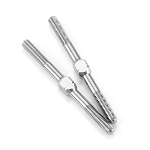 AXspeed Doppelkopf-Gewindestange mit Links- und Rechtsgewinde, M3, Titanlegierung, Doppelendgewinde, Bolzen (42 mm), 2 Stück von AXspeed