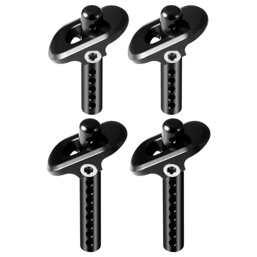 AXspeed Front Rear Body Mount Post Aluminum Body Shell Mount for 1:8 ARRMA Infraction BLX 3S Upgrade (Black) von AXspeed