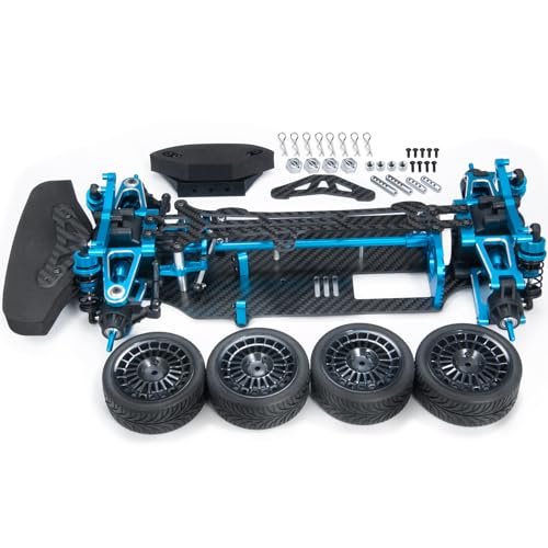 AXspeed Full Metal Shaft Drive 1/10 Chassis Frame Body Kit for Tamiya TT01 RC Truck von AXspeed