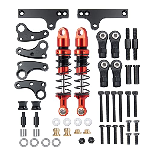 AXspeed Metal Cantilever Suspension Kit 2 Stück 70 mm RC-Stoßdämpfersatz für 1: 10 Axial SCX10 II 90046 Raupenauto von AXspeed