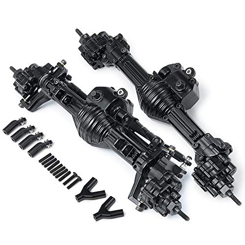 AXspeed Metal Front Rear Axle Set for Scx10 90028 1/10 Scale RC Model Crawler Car von AXspeed