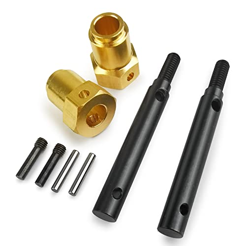 AXspeed RC 14,5 mm Rad Coupler mit Portal Stub Achse Antriebswelle für 1/10 TRX4 TRX-4 Bronco Blazer Crawler Auto von AXspeed