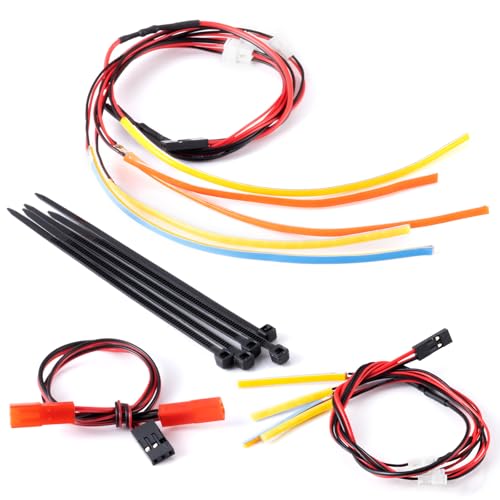 AXspeed RC LED Licht Volllampe Scheinwerfer Rücklicht Set für 1/16 TRX Slash RC Auto von AXspeed