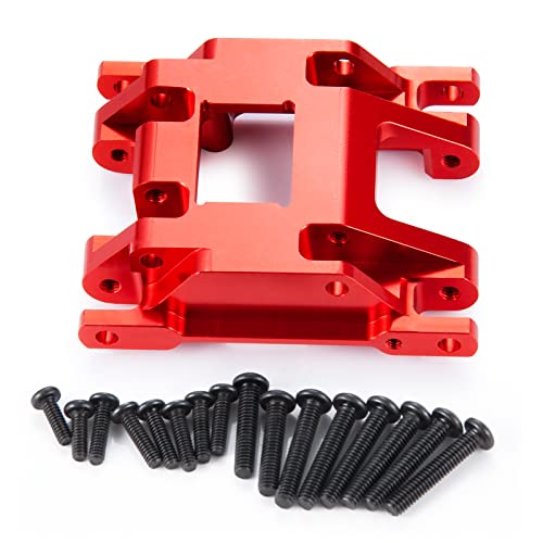 AXspeed RC Metall Skid Plate RC Crawler Upgrade Getriebe Getriebehalterung für TRX4-M TRX4M Small TRX4 (Rot) von AXspeed