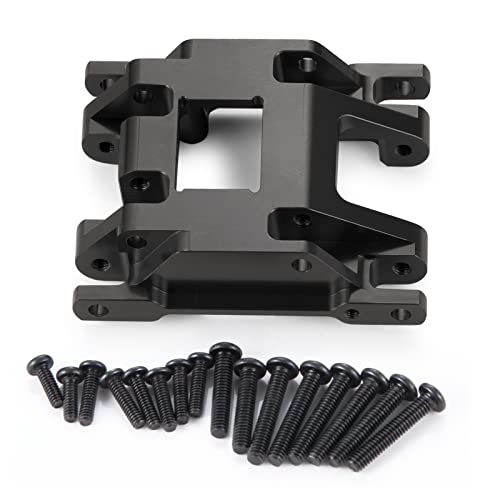 AXspeed RC Metall Skid Plate RC Crawler Upgrade Getriebehalterung für 1/18 TRX4-M TRX4M Small TRX4 (Schwarz) von AXspeed