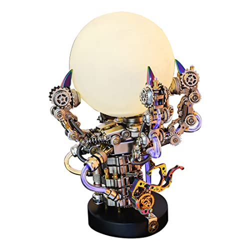 AYAY 3D Punk Metall Puzzle, DIY Montage 3D Metall Punk Mechanisch Drachenklaue Lampe Modell Puzzle Set (1000+PCS) von AYAY