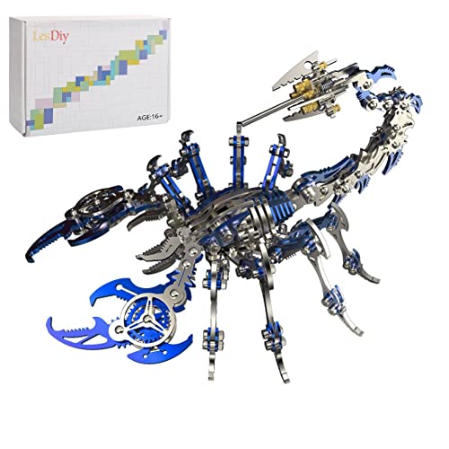 AYAY Skorpion 3D Metall Puzzle, 200 Teile+ 3D Metall Skorpionkönig DIY Bausatz für Kind Und Erwachsene von AYAY