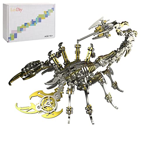 AYAY Skorpion 3D Metall Puzzle, 200 Teile+ 3D Metall Skorpionkönig DIY Bausatz für Kind Und Erwachsene von AYAY