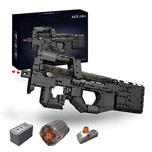 AYAY Technik Black Submachine Blaster Bausatz, Bausteinset Der Militärserie, Kompatibel mit Lego (1644PCS) von AYAY