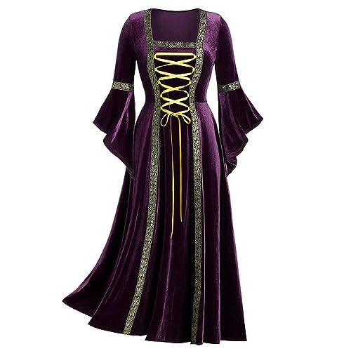 AYAZER Damen Cosplay Viktorianisches Kleid Cosplay Robe Halloween Gothic Queen Elf Palace Court Kostüm-Rot-XXL AYAZER Damen Cosplay Viktorianisches Kleid Cosplay Robe Halloween Gothic Queen Elf Palace Court Kostüm-Rot-XXL von AYAZER