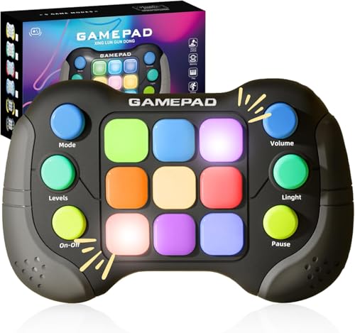 AYESY Quick Push Spiel Fidget Toys für Kinder Erwachsene, Puzzle-Spielmaschine, Handheld-Spiel, Elektronische Spielkonsole, Geschenk für Jungen, Mädchen, Teenager(Schwarz) von AYESY