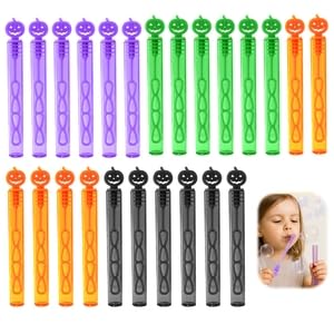 24 Stück Seifenblasen für Kinder, Mini-Röhrchen, Seifenblasenmaschine, Spielzeug, Außenspiele, für Geburtstag, Hochzeit, Überraschung, Gastgeschenke, keine Flüssigkeit (10,8 cm/4 Farben) von AYHYHLJZJ