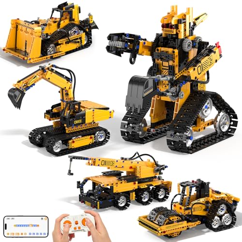 AYIQUTY Technic Roboter Bauspielzeug Bausatz, 5-IN-1 RC Roboter und Auto Spielzeug, Ferngesteuert und App Roboter Bausatz Kinder, Technic Spielzeug Geschenk ab 8-12 13 14 15 Jahre Jungen AYIQUTY Technic Roboter Bauspielzeug Bausatz, 5-IN-1 RC Roboter und Auto Spielzeug, Ferngesteuert und App Roboter Bausatz Kinder, Technic Spielzeug Geschenk ab 8-12 13 14 15 Jahre Jungen von AYIQUTY