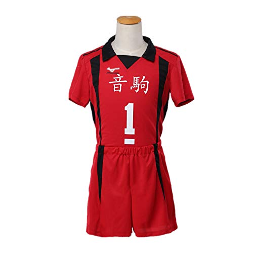 AYJK7 Haikyuu Nekoma High School Kozume Kenma Kuroo Tetsurou Cosplay Kostüm Volleyball Uniform Trikot, Kuroo Tetsurou, Large von AYJK7
