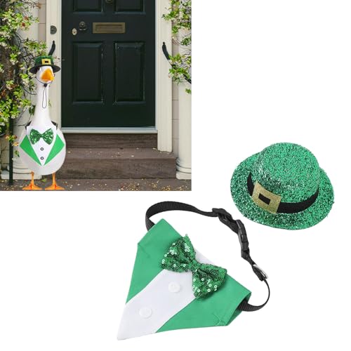 AYNEFY St. Patricks Day Veranda Gänse -Outfit, Lebendiges Grünes Polyesterstoff, Geeignet für Standardgänse, Vielseitige Dekoration für Gartenpartys, Ostern, 4. Juli, Herbst AYNEFY St. Patricks Day Veranda Gänse -Outfit, Lebendiges Grünes Polyesterstoff, Geeignet für Standardgänse, Vielseitige Dekoration für Gartenpartys, Ostern, 4. Juli, Herbst von AYNEFY