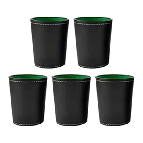 Luxuriöser Würfel -Cup -Set, Pu Leder -Würfelbecher mit Deckel 5pcs Black Felt Futter Enthalten 6 Punkte für Board Family Games Yahtzee Farkle Liars, Quiet Shaker, Vielseitige Luxuriöser Würfel -Cup -Set, Pu Leder -Würfelbecher mit Deckel 5pcs Black Felt Futter Enthalten 6 Punkte für Board Family Games Yahtzee Farkle Liars, Quiet Shaker, Vielseitige von AYNEFY