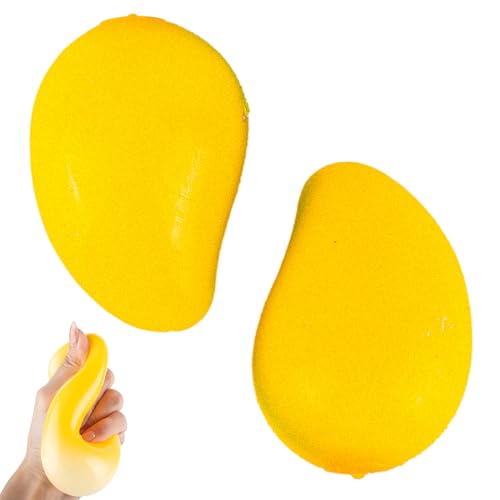 AYNKG 2 Stück Spielzeug in Mango-Form, Mango, gedehnt, analog, Spielzeug in Form von Früchten, Anti-Stress-Ball, sensorisches Spielzeug, Kinder, Jugendliche, Erwachsene, Geschenke, Geburtstag, AYNKG 2 Stück Spielzeug in Mango-Form, Mango, gedehnt, analog, Spielzeug in Form von Früchten, Anti-Stress-Ball, sensorisches Spielzeug, Kinder, Jugendliche, Erwachsene, Geschenke, Geburtstag, von AYNKH