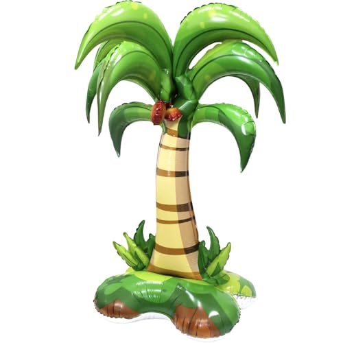 AYNKH 1pcs Hawaii Dekoration Kokospalme Ballon, große Kokosnuss Baum Ballon stehen, Hawaii Party Dekoration, Strand aufblasbare Baum, geeignet für Strand tropische, Sommer Party Dekoration von AYNKH