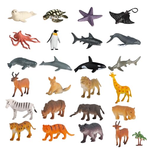 AYNKH 24 PCS Arktische Tiere-Figuren Set,Polartierspielzeug Plastik,2-7cm,Waldtiere,Vorschul-Tierspielzeugsets,Eisbären,Nordamerikanische Rentiere,Walrosse,Tiger,Kleinkinder,Geschenke Geburtstag AYNKH 24 PCS Arktische Tiere-Figuren Set,Polartierspielzeug Plastik,2-7cm,Waldtiere,Vorschul-Tierspielzeugsets,Eisbären,Nordamerikanische Rentiere,Walrosse,Tiger,Kleinkinder,Geschenke Geburtstag von AYNKH