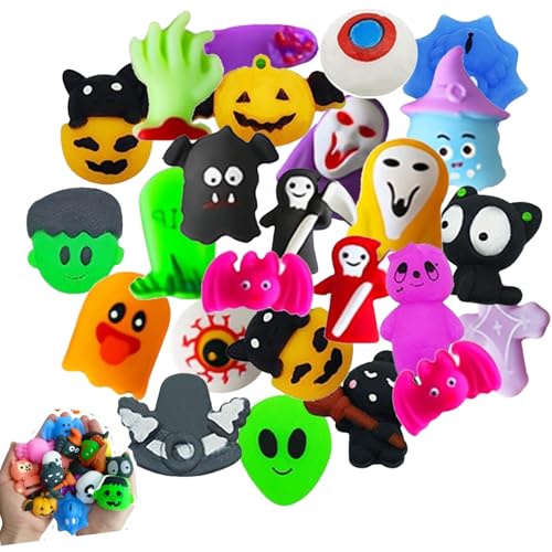 AYNKH 30 Stück Halloween Mochi Squishy Toys, Anti-Stress-Spielzeug, für Kinder, Mädchen, Jungen, Halloween, Party, Halloween, Treat Bags AYNKH 30 Stück Halloween Mochi Squishy Toys, Anti-Stress-Spielzeug, für Kinder, Mädchen, Jungen, Halloween, Party, Halloween, Treat Bags von AYNKH
