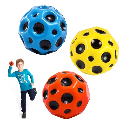 AYNKH 3PCS Sprung Ball Weltraum Ball Mond Ball, hoher Springender Gummischaum Ball, einfach zu greifen und zu fangen, Machen Sie EIN knallendes Geräusch, hohe springende Mini Bouncy Bälle AYNKH 3PCS Sprung Ball Weltraum Ball Mond Ball, hoher Springender Gummischaum Ball, einfach zu greifen und zu fangen, Machen Sie EIN knallendes Geräusch, hohe springende Mini Bouncy Bälle von AYNKH