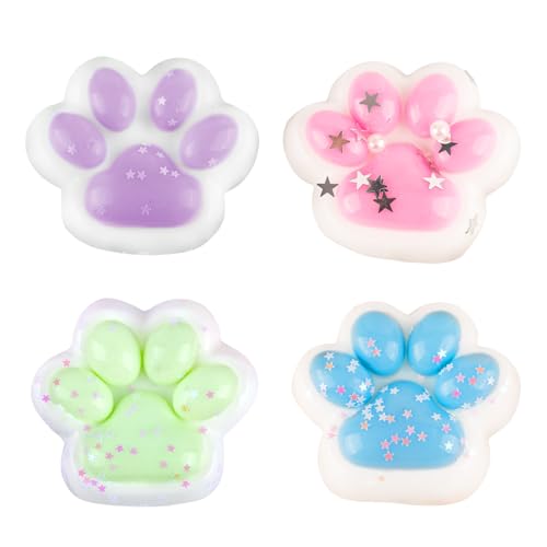 AYNKH 4 Stück Cat Paws Taba Squishy, Squishies Spielzeug, Fufu Squishy Stress Relief, Sweet Soft Cat Paws, Geschenke für Kinder und Erwachsene, Cat Paws Squishies Spielzeug, Weihnachten, Halloween AYNKH 4 Stück Cat Paws Taba Squishy, Squishies Spielzeug, Fufu Squishy Stress Relief, Sweet Soft Cat Paws, Geschenke für Kinder und Erwachsene, Cat Paws Squishies Spielzeug, Weihnachten, Halloween von AYNKH