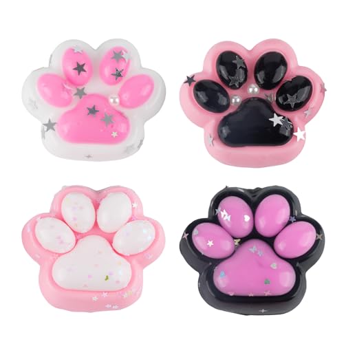 AYNKH 4 Stück Squishies Katzenpfotenspielzeug, Fufu Squishy Stress Relief, Taba Squishy, Sweet Cat Paws, Geschenke für Kinder und Erwachsene, Squishies Katzenpfotenspielzeug, Weihnachten, Halloween AYNKH 4 Stück Squishies Katzenpfotenspielzeug, Fufu Squishy Stress Relief, Taba Squishy, Sweet Cat Paws, Geschenke für Kinder und Erwachsene, Squishies Katzenpfotenspielzeug, Weihnachten, Halloween von AYNKH