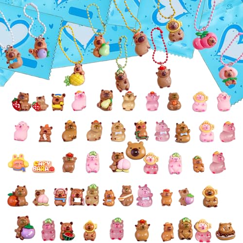 AYNKH 40 Stück Wasserdelfin, Mini-Capybara, kleine Blinde-Tasche, Capybara-Puppe aus Harz, leuchtender Wasserdelfin, Spielzeug, Dekoration für Büro und Handy, Geschenke, Minifiguren, 40 Stück AYNKH 40 Stück Wasserdelfin, Mini-Capybara, kleine Blinde-Tasche, Capybara-Puppe aus Harz, leuchtender Wasserdelfin, Spielzeug, Dekoration für Büro und Handy, Geschenke, Minifiguren, 40 Stück von AYNKH