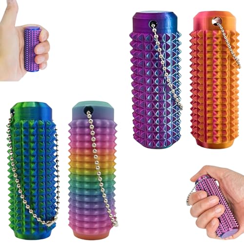 AYNKH 4Pcs Skills Borderline, kleine Igel Ball Spielzeug, Metall Akupressur Kugeln, geeignet für Entspannung und Stressabbau von AYNKH
