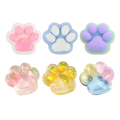 AYNKH 6-teiliges Set Squishy Taba, Katzenpfoten, mehrfarbig, Anti-Stress, weiches Spielzeug für Kinder und Erwachsene, ideal für Weihnachten, Halloween, Geburtstag, Kinderpartys AYNKH 6-teiliges Set Squishy Taba, Katzenpfoten, mehrfarbig, Anti-Stress, weiches Spielzeug für Kinder und Erwachsene, ideal für Weihnachten, Halloween, Geburtstag, Kinderpartys von AYNKH
