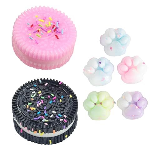 AYNKH Anti-Stress-Spielzeug für Kekse, Mini-Taba, Squishy, Oreo Fufu Squishy, Spielzeug mit Katzenpfoten, Spielzeug zum Quetschen von Keksen, für Kinder und Erwachsene, Partygeschenk AYNKH Anti-Stress-Spielzeug für Kekse, Mini-Taba, Squishy, Oreo Fufu Squishy, Spielzeug mit Katzenpfoten, Spielzeug zum Quetschen von Keksen, für Kinder und Erwachsene, Partygeschenk von AYNKH
