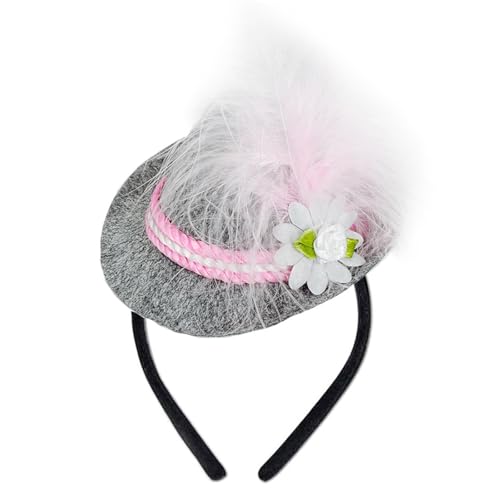 AYNKH Balinco Mini Seppelhut Tirolean Hut Stirnband Trachtenhut Herren Oktoberfest Outfit Damen Kinder Erwachsene Party Zubehör Kostüme von AYNKH