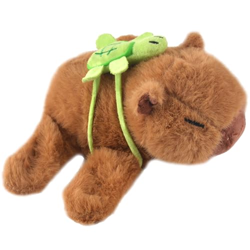 AYNKH Capybara Peluche Spielzeug Slap Armband Snap, hübsches Design Capybara mit einem Schildkröte-Rucksack, Cartoons Spielzeug Acolchoso Filleno, Geschenke für Mädchen Jungs von AYNKH
