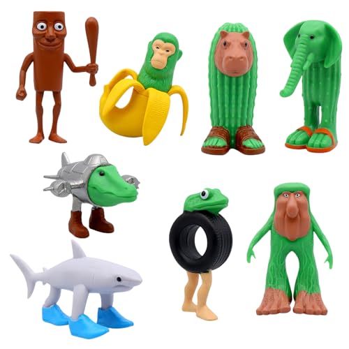 AYNKH Figuren-Set, Italian Brainrot, kreative Figuren, lustig, zum Sammeln von Shark Monkey Tralalero Tralala Spielzeug Tung Tung Tung Sahur anderes Spielzeug für Kinder und Erwachsene von AYNKH