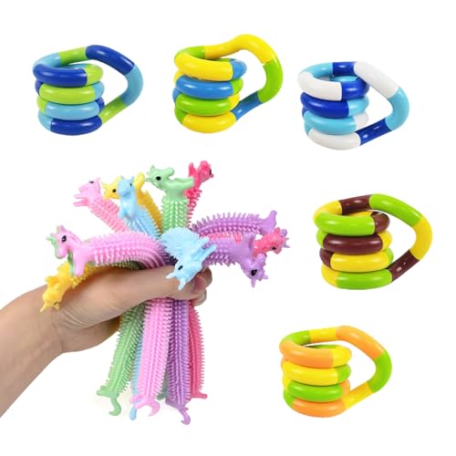 AYNKH Fingerspielzeug, Twister, Autismus-Spielzeug zum Aufrollen, sensorisches Spielzeug mit buntem Einhorn, Stressabbau, beruhigendes Spielzeug, dehnbares Spielzeug, Halloween, Weihnachten, Geschenke AYNKH Fingerspielzeug, Twister, Autismus-Spielzeug zum Aufrollen, sensorisches Spielzeug mit buntem Einhorn, Stressabbau, beruhigendes Spielzeug, dehnbares Spielzeug, Halloween, Weihnachten, Geschenke von AYNKH