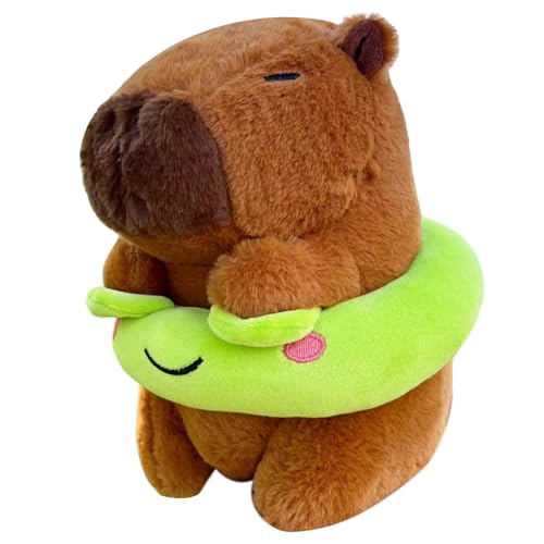 AYNKH Kabipala - Plüschtier auf Mini - Schwimmring: 23 cm realistisches weiches Kuscheltier, ideales Sommer - Thema Geschenk für Kinder, Jungen und Mädchen, perfekt für Spaß und Entspannung von AYNKH