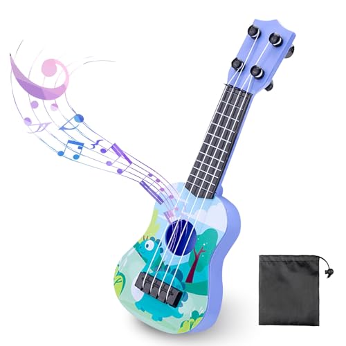 AYNKH Yukiri Kinder-Gitarre Spielzeug mit Aufbewahrungstasche, 10 Zoll, Mini-Instrument, Akustik, mit verstellbaren Saiten für alle – kleine Anfänger, Lerngeschenk für Vorschulerziehung AYNKH Yukiri Kinder-Gitarre Spielzeug mit Aufbewahrungstasche, 10 Zoll, Mini-Instrument, Akustik, mit verstellbaren Saiten für alle – kleine Anfänger, Lerngeschenk für Vorschulerziehung von AYNKH