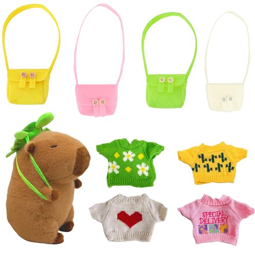 AYNKH Kugelfisch Dress Up Set, Kugelfisch Plüschtier mit Kleidung und Rucksack Zubehör für Kinder und Erwachsene von AYNKH